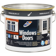 Rilak Alkīda emalja Rilak WINDOWS&DOORS A-Bāze, pusmatēta, 2.7l - gab