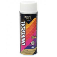 Inral Emalja aerosols matēts Inral Universal 400ml RAL9003 balts - gab