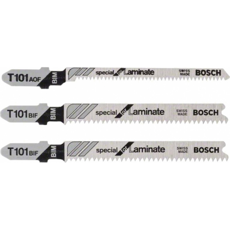 Bosch Figūrzāģa asmeņi Bosch T 101 Special for Laminate 3 gab. - gab