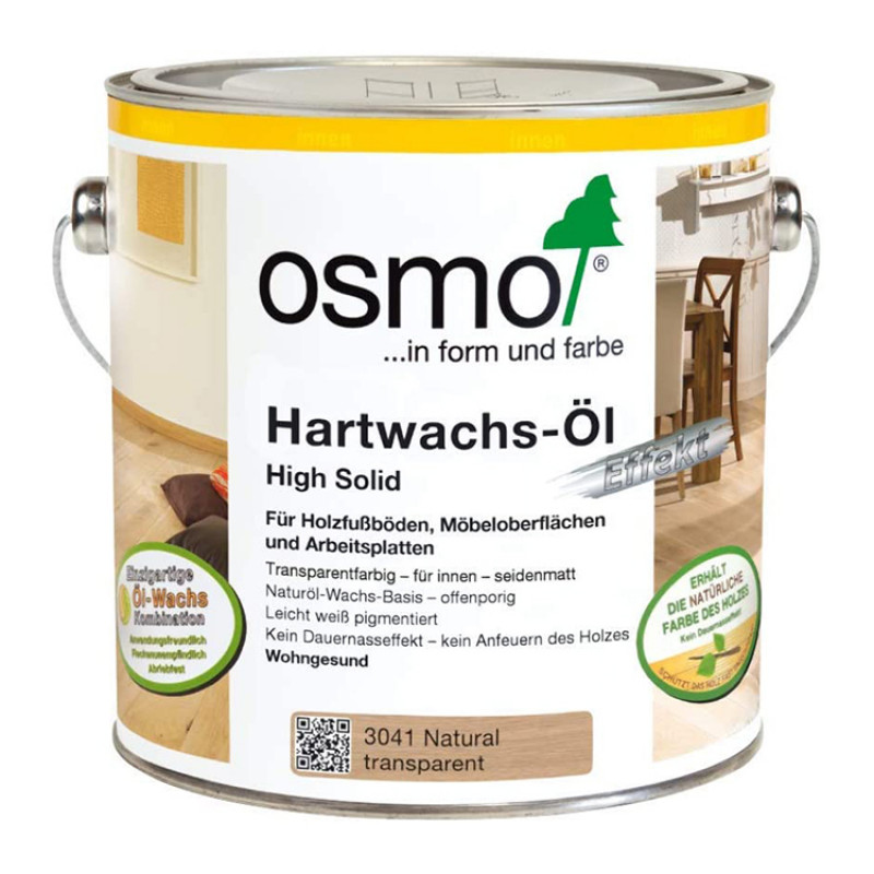 Osmo Cietā vaska eļļa Osmo Hartwachs-Ol Natural Caurspīdīga 3041, 0.125L - gab