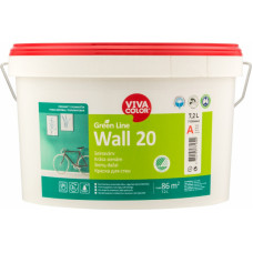 Vivacolor Krāsa sienām Vivacolor Green Line Wall 20 Pusmatēta A-bāze 7.2L - gab