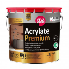 Vivacolor Īpaši izturīga krāsa sienām Vivacolor Acrylate Premium Matēta C-Bāze (Tonējamā krāsa) 2.7L - gab