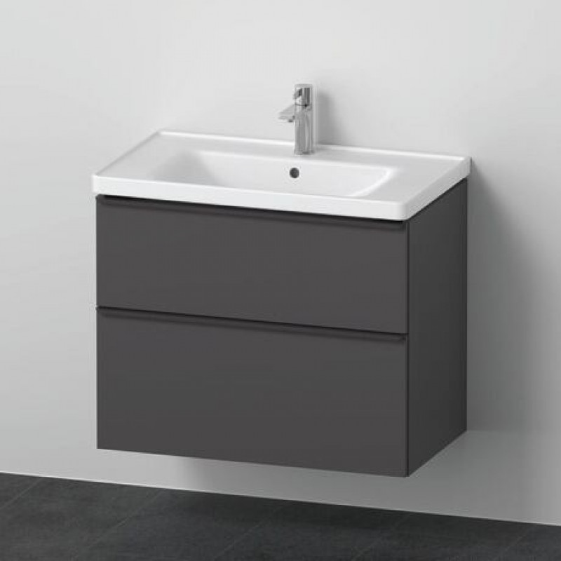 Duravit D-Neo Izlietnes skapītis ar izlietni, 80x48cm, matēts grafīts