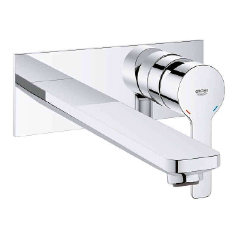 Grohe iebūvējamā izlietnes maisītāja Lineare New virsapmetuma daļa, 2 caurumu, iztece 207 mm, no sienas, h