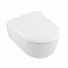 Villeroy & Boch pods ar QR/SC vāku Avento Rimless, stiprināms pie sienas, 370x530 mm, DirectFlush, balts