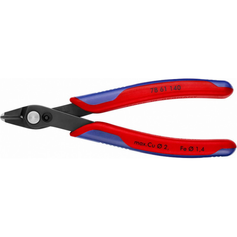 Knipex Elektroniķu asknaibles Super Knips XL ar atsperi 140mm D2.1m, Knipex