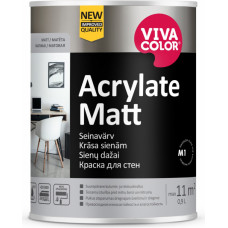 Vivacolor Acrylate Matt A Mitrumizturīga sienas krāsa, matēta 0.9L