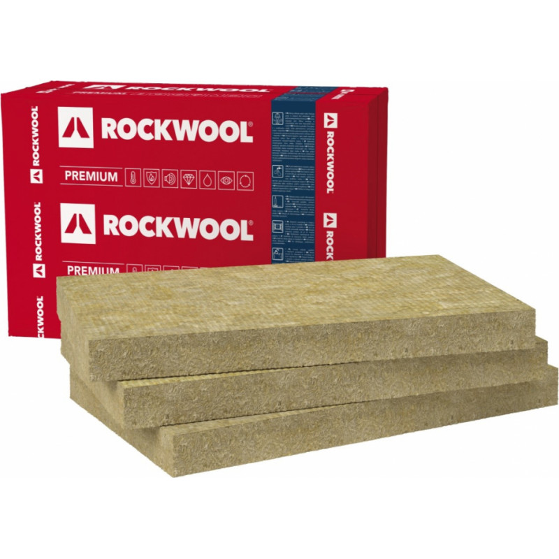 Rockwool Superrock Premium Akmens vate plāksnēs 50x610x1000mm, iepak. 9.15m2