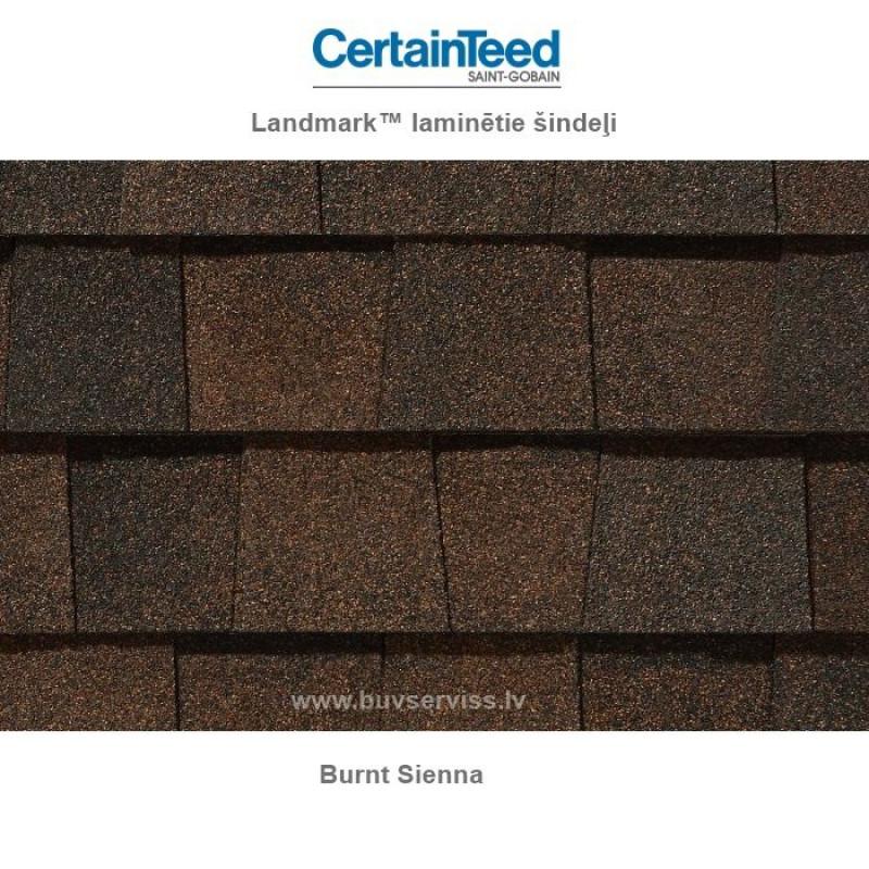 Certainteed Landmark™ laminētie šindeļi - Burnt Sienna, 3.1m2