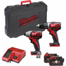 Milwaukee Akumulatora skrūvgriežu komplekts MILWAUKEE M18 BPP2D-402C