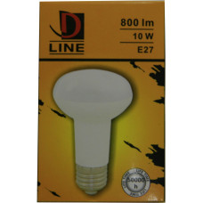 D Line LED spuldze 10W E27 800lm 2700k D Line