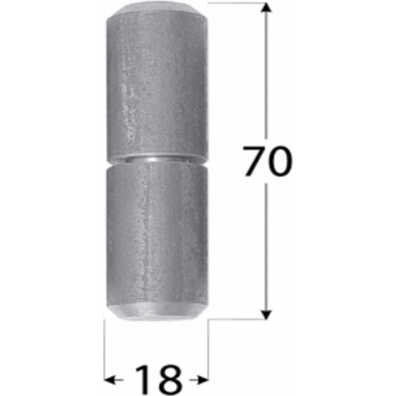 DMX Eņģe metināma ZTK 18x70 mm tērauda