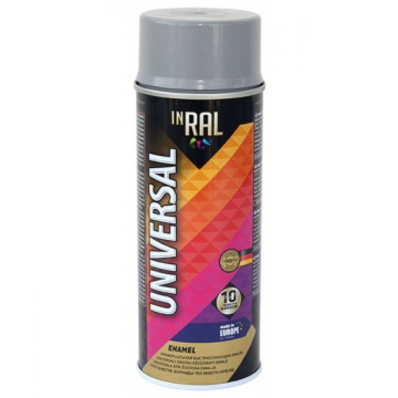 Inral Emalja aerosols Inral Universal 400ml 06 RAL7046, gaiši pelēks - gab