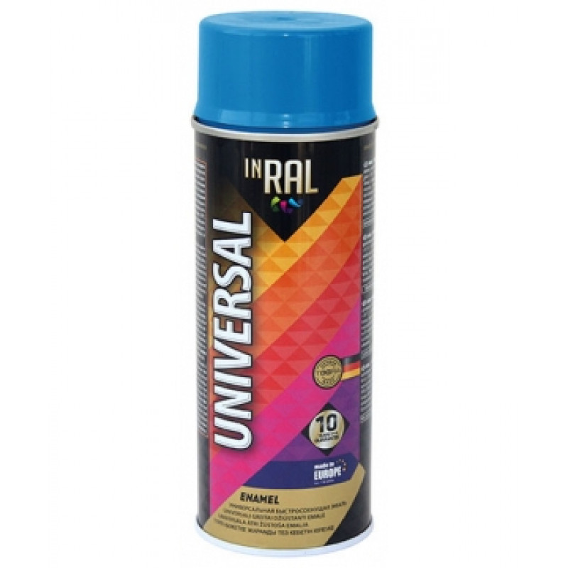 Inral Emalja aerosols  Inral Universal 400ml RAL5012 gaiši zila - gab