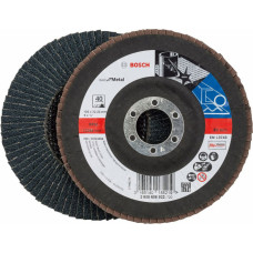 Bosch Vēdekļveida slīpēšanas disks Bosch X571 Best For Metal, 125 mm, K60 - gab