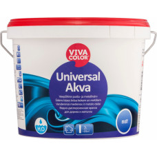 Vivacolor Ūdens bāzes krāsa kokam un metālam Vivacolor Universal Akva Matēta A-bāze 2.7L - gab