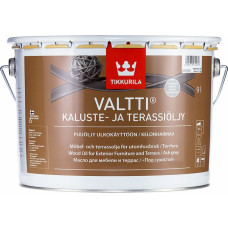 Tikkurila Eļļa dārza mēbelēm un terasēm Tikkurila VALTTI KALUSTE, pelēka, 9l - gab