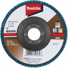 Makita Lameļu slīpdisks MAKITA Economy type 125x22.23 mm, Z40, D-63781 - gab