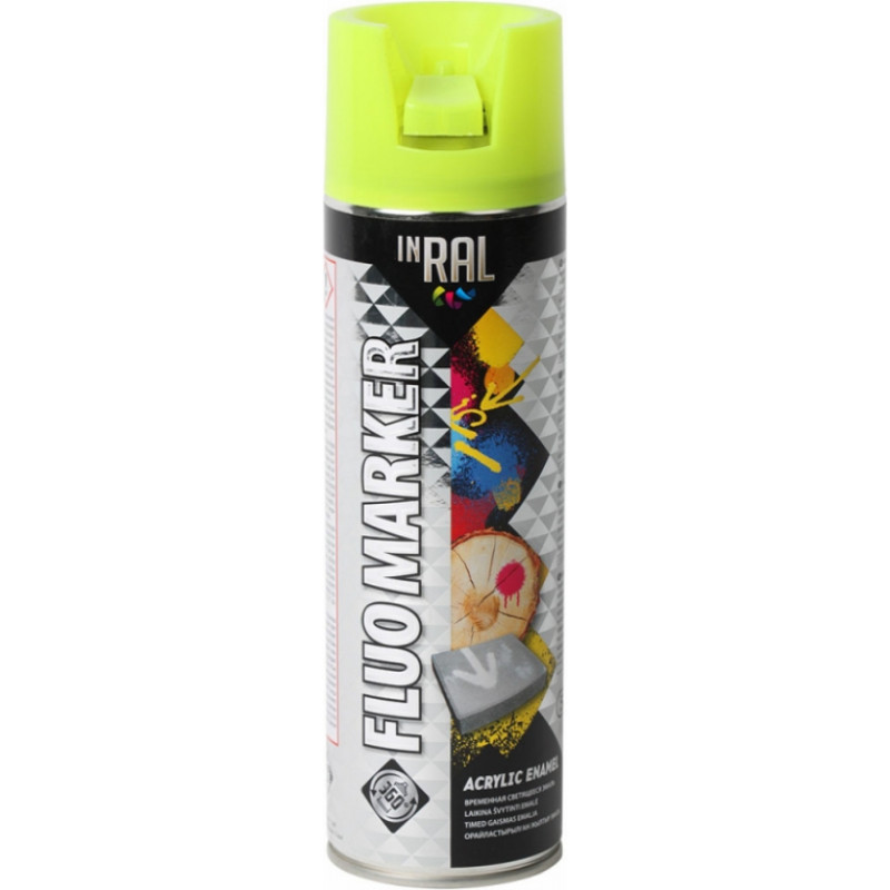 Inral Krāsa marķēšanai Inral Fluo Marker 400ml dzeltena - gab