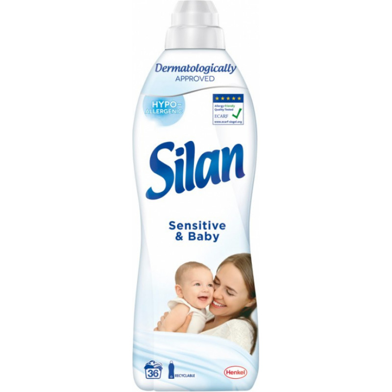 Silan Veļas mīkstinātājs Silan Sensitive & Baby 900ml - gab