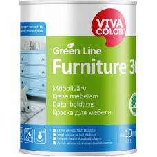 Vivacolor Krāsa mēbelēm Vivacolor Green Line Furniture 30 Pusmatēta C-bāze (Tonējamā krāsa) 0.9L - gab