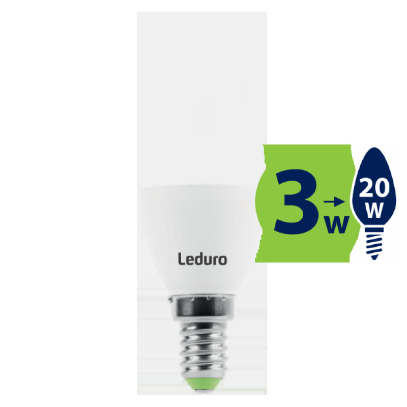 Leduro Spuldze Leduro LED PL-B35-21130 3W 200lm 200 E14 2700K 220-240V - gab