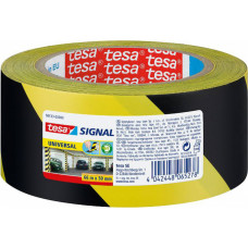 Tesa Marķēšanas lente Tesa Signal Universal Dzeltena/Melna, 66 m/50 mm - gab