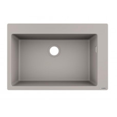 Hansgrohe virtuves izlietne S510-F660, viena bļoda, 770x510 mm, concrete grey