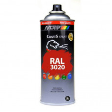 Motip aerosols Crafts RAL 3020 Sarkans 400ml, Motip