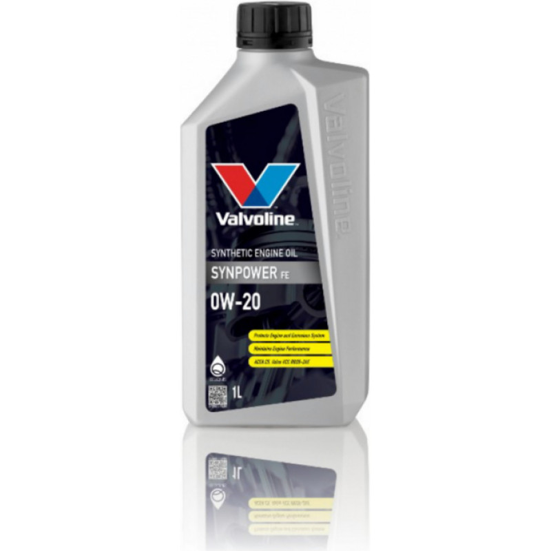 Valvoline Motoreļļa Synpower FE 0W20 1L, Valvoline