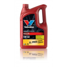 Valvoline Motoreļļa MaxLife 5W40 4+1L, Valvoline