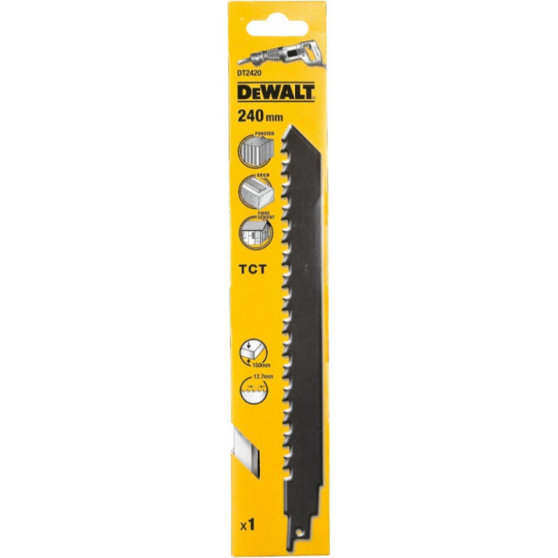 Dewalt Zobenzāģa TCT asmens betonam 240mm