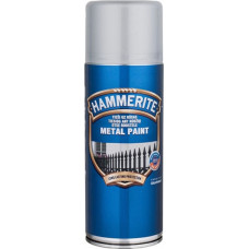 Hammerite Smooth Spīdīga aizsargkrāsa metāla virsmām, aerosols, sudraba 0.4L