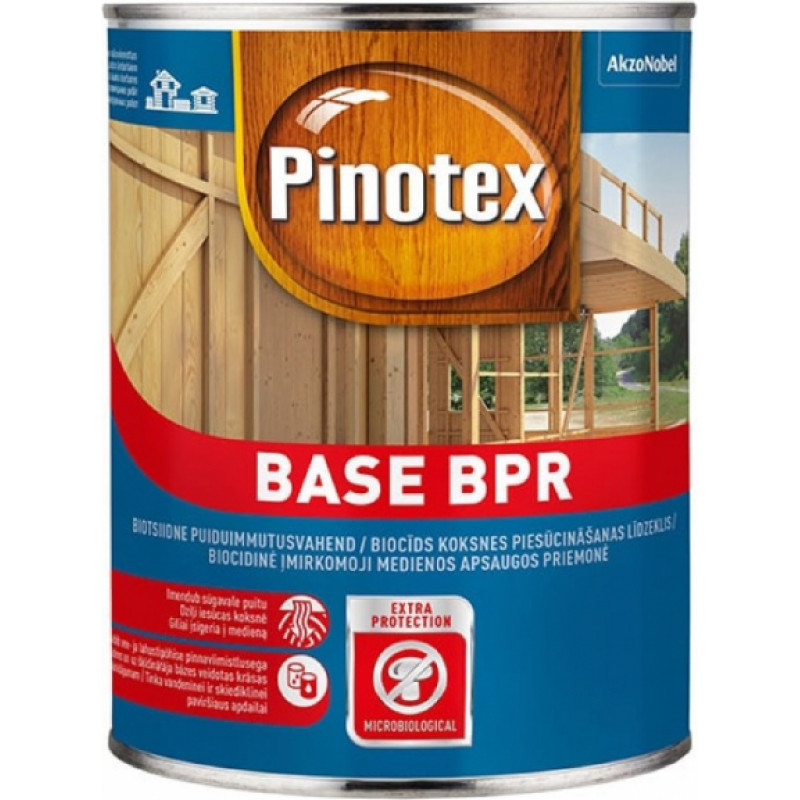 Pinotex Base BPR Biocīds koksnes piesūcināšanas līdzeklis, bezkrāsains 1L