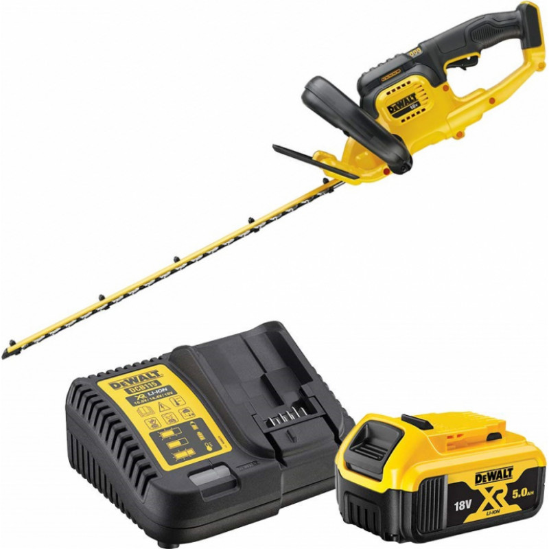 Dewalt Akumulatora Dzīvžoga šķēres XR, 18V (+1.5.0Ah, lādētājs) DCM563P1-QW