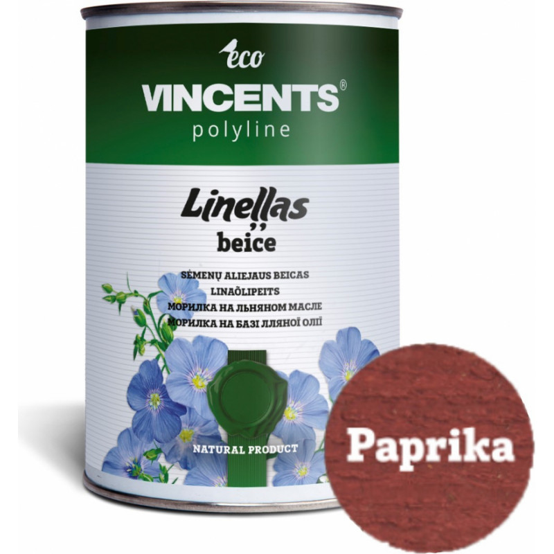 Vincents Polyline Lineļļas beice Paprika 1L