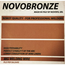 Novofil Srl Metināšanas stieple Novofil 1.0mm G3Si1 15 kg Bronze