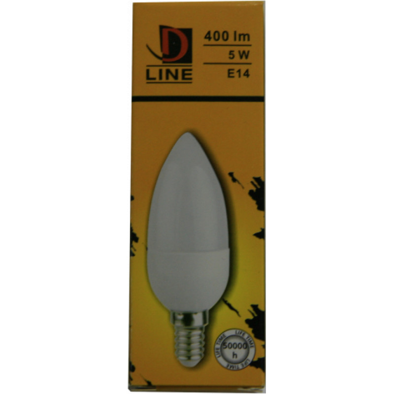 D Line LED spuldze 5W E14 400lm 2700k D Line