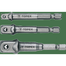 Topex Pāreju komplekts Topex, 3 gb., 1/4, 3/8, 1/2' - gab.