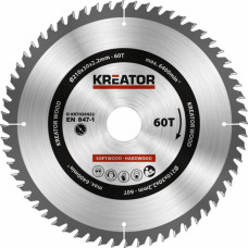 Kreator Zāģripa kokam Kreator D210x30x2.2 mm, 60T, KRT020422 - gab