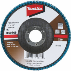 Makita Lameļu slīpdisks MAKITA Economy type 125x22.23 mm, Z60, D-63797 - gab