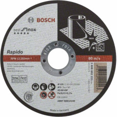 Bosch Griešanas disks metālam Bosch Best for INOX AS 60 T INOX BF 125x22.23 mm - gab