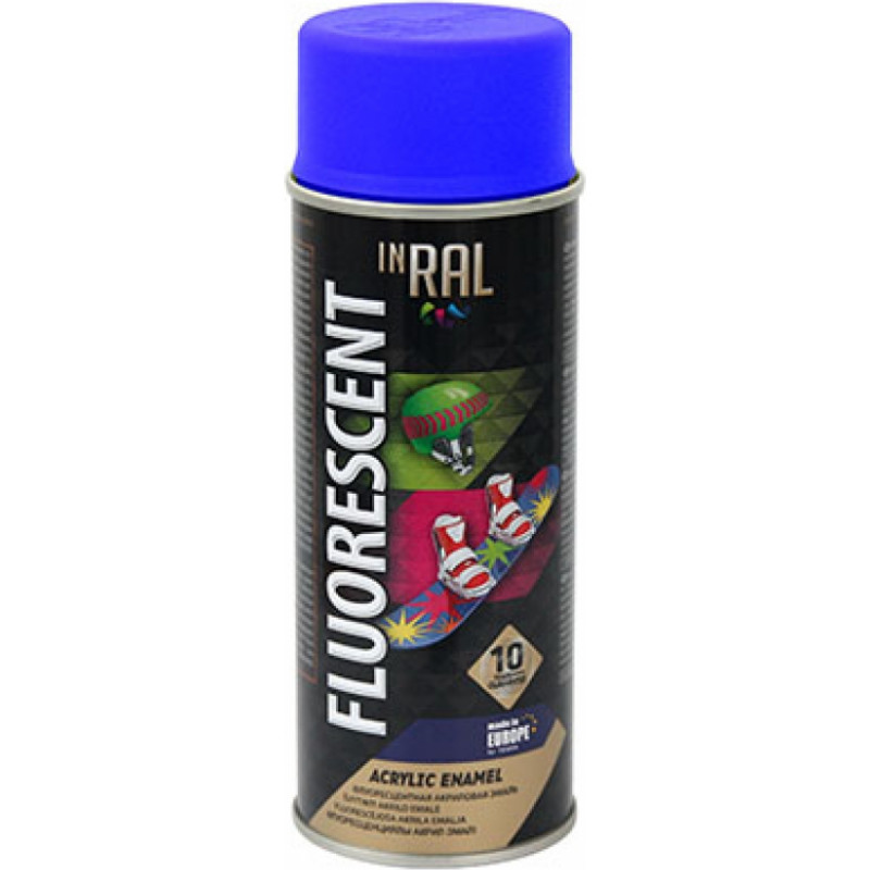 Inral Emalja aerosols Inral Fluorescent 400ml zila - gab