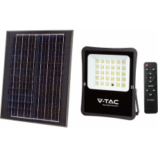 V-Tac LED prožektors ar saules bateriju V-TAC 20 W, IP65, 4000K, 55300 - gab