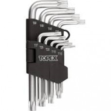 Topex Atslēgu Torx komplekts Topex, 9 gb., T10-T50 - gab