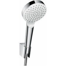 Hansgrohe Dušas galvas komplekts Hansgrohe Crometta 1jet Porter, 1250 mm, hroms/balts HG26690400 - gab.