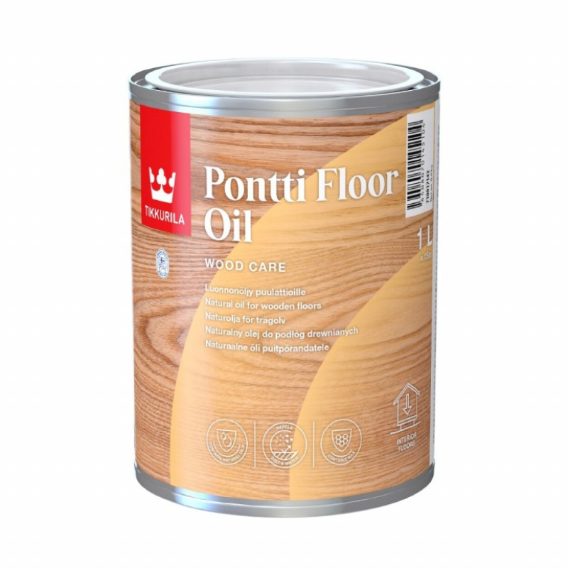 Tikkurila Eļļa koka grīdām Tikkurila Pontti Floor Oil 1L - gab