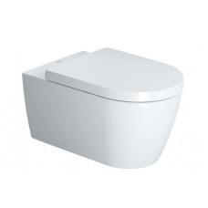 Duravit pods ar QR/SC vāku ME by Starck Rimless, stiprināms pie sienas, 370x570 mm, Durafix, balts