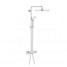 Grohe dušas sistēma ar termostatu Rainshower Mono 310, rokas duša Euphoria 110 Massage, 9.5l/min, hroms