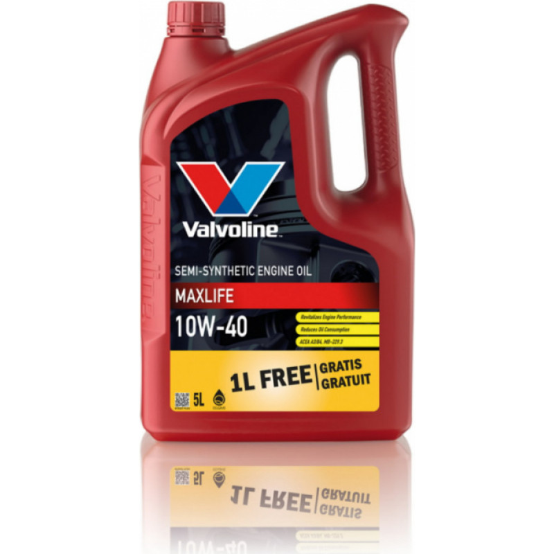 Valvoline Motoreļļa MaxLife 10W40 4+1L, Valvoline